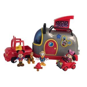 Disney Jr Mickey Mouse Happy Camper Playset Lights Sounds Tested